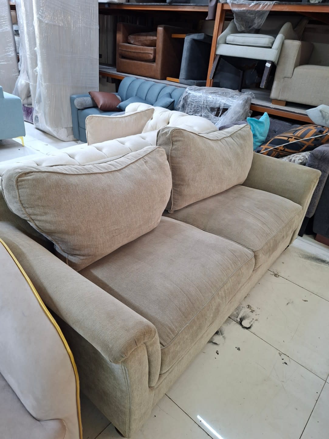 2-Seater Fabric Sofa 2