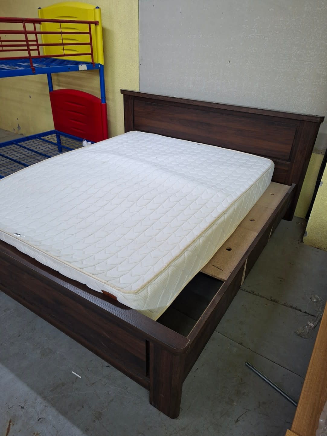 Double Bed Frame with Storage and Mattress 2