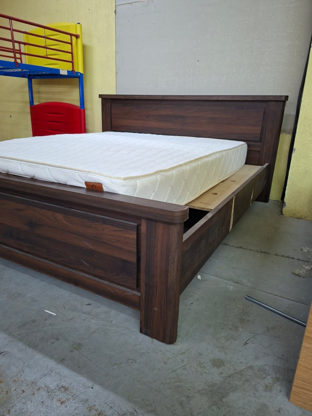 Double Bed Frame with Storage and Mattress 3