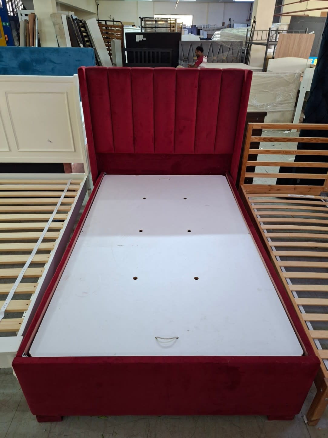 Upholstered Bed Frame with Storage