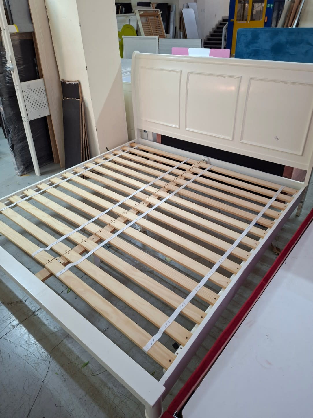 Double Bed Frame White 3