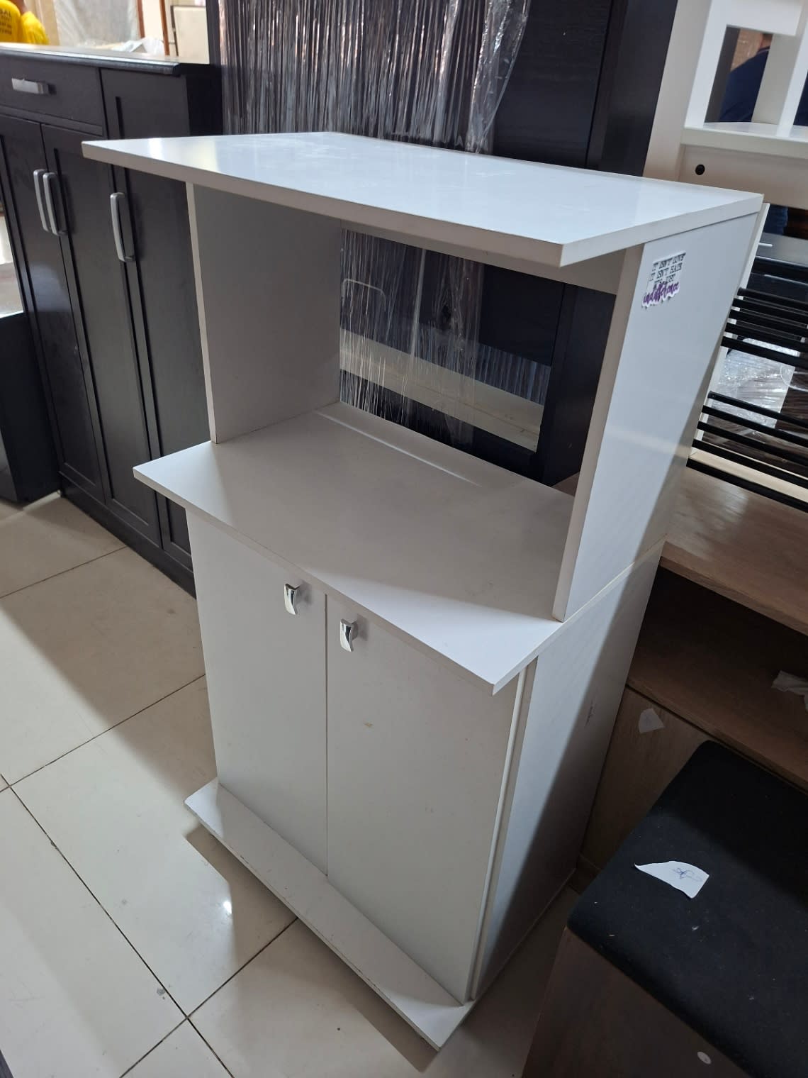 Microwave Stand with Storage Cabinet 3