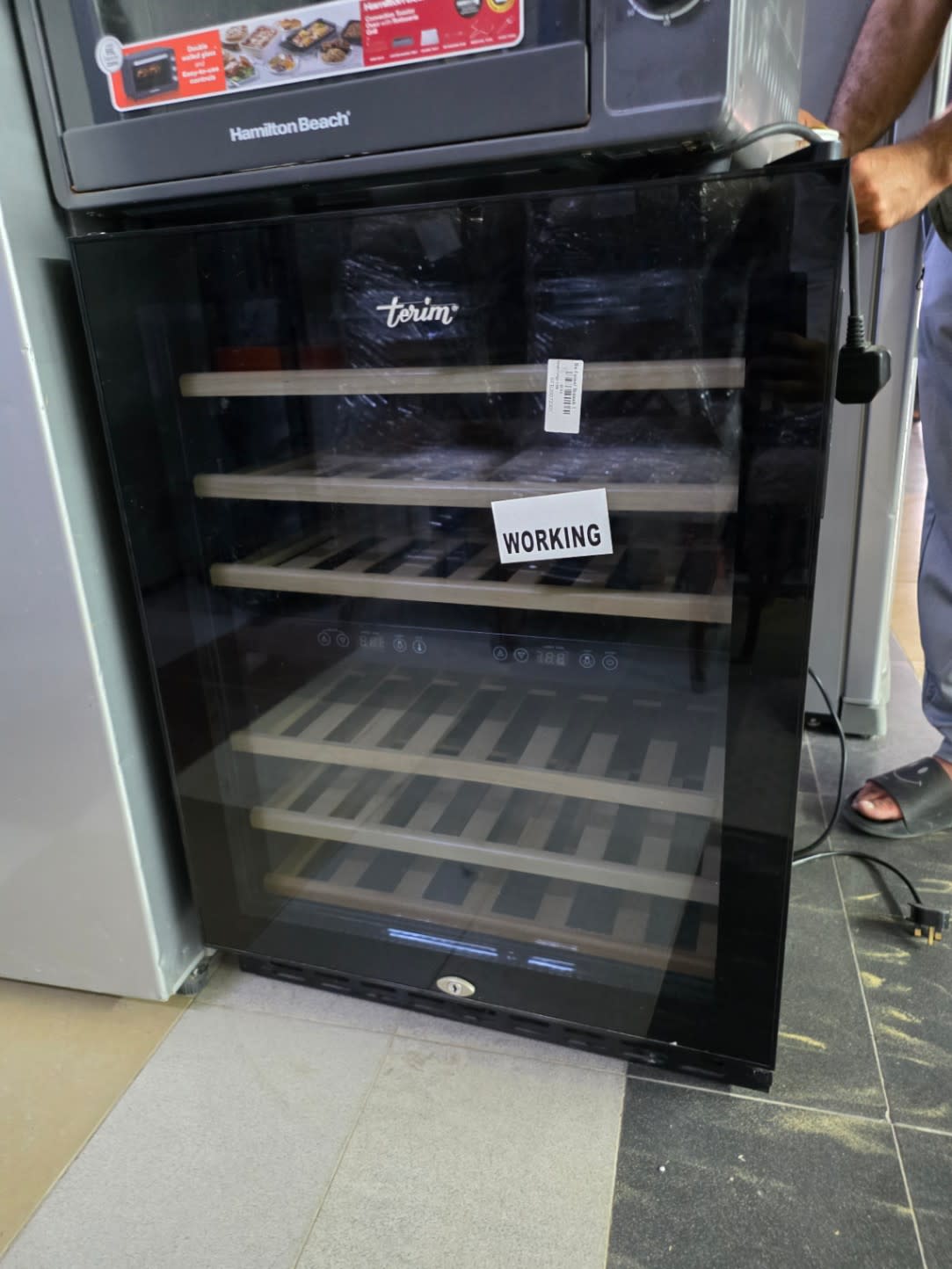 Beverage Cooler with Glass Door