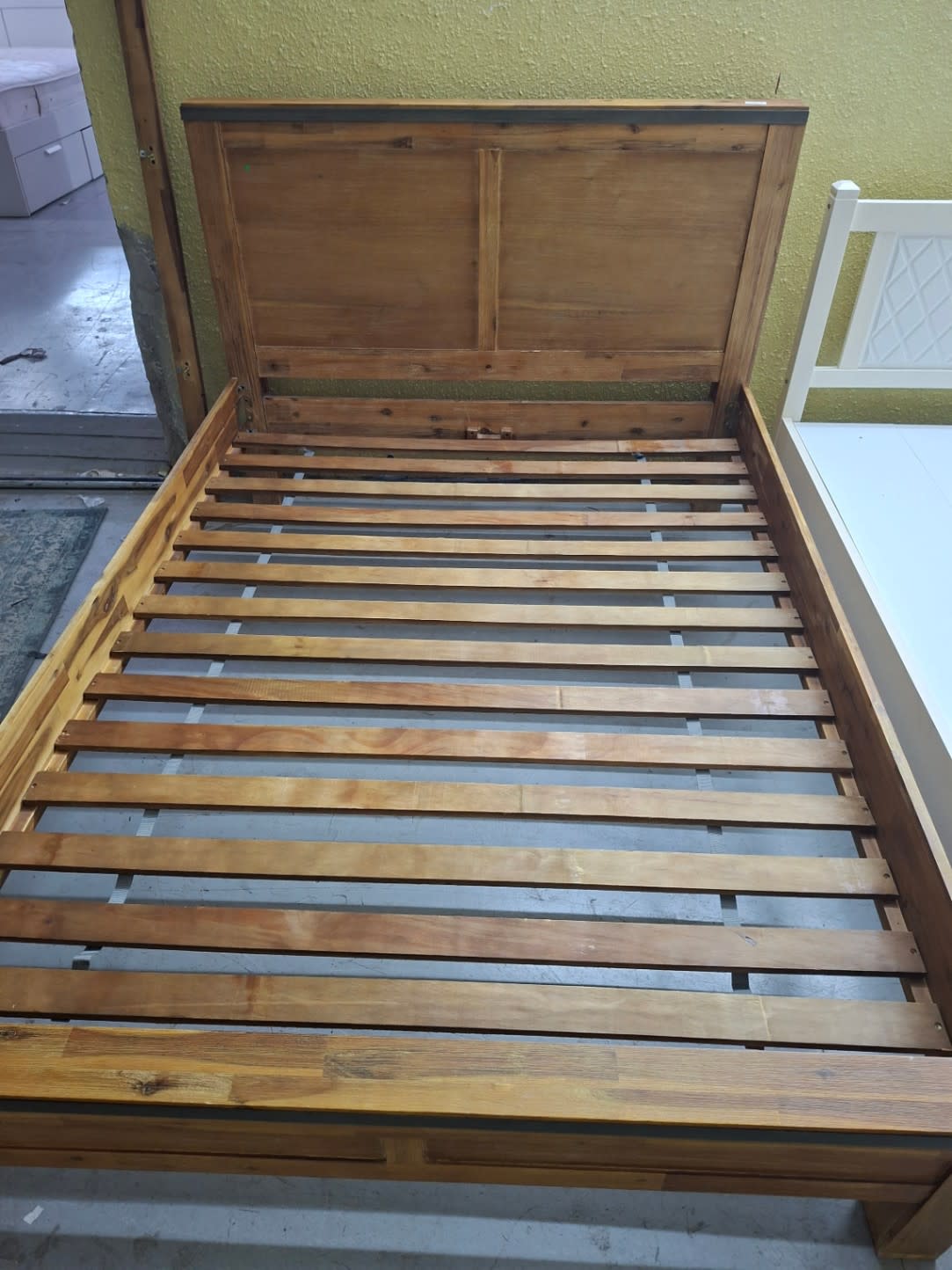 Wooden Bed Frame with Headboard 3