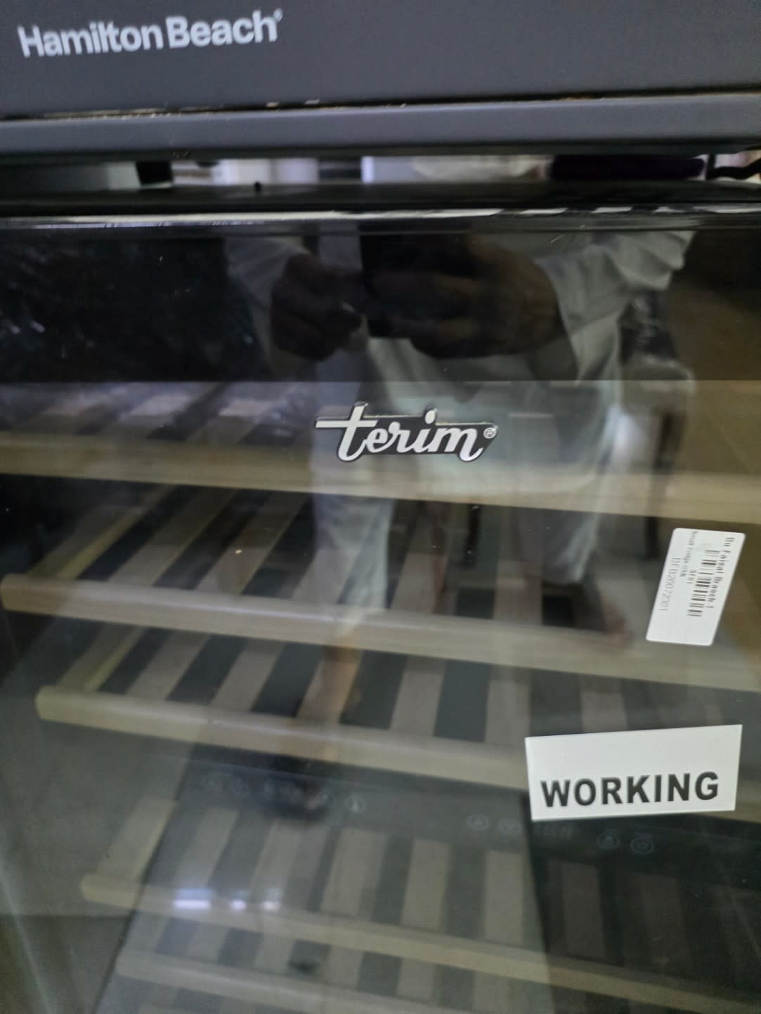 Bufaisal barcode label BF26030722501 for used Terim beverage cooler