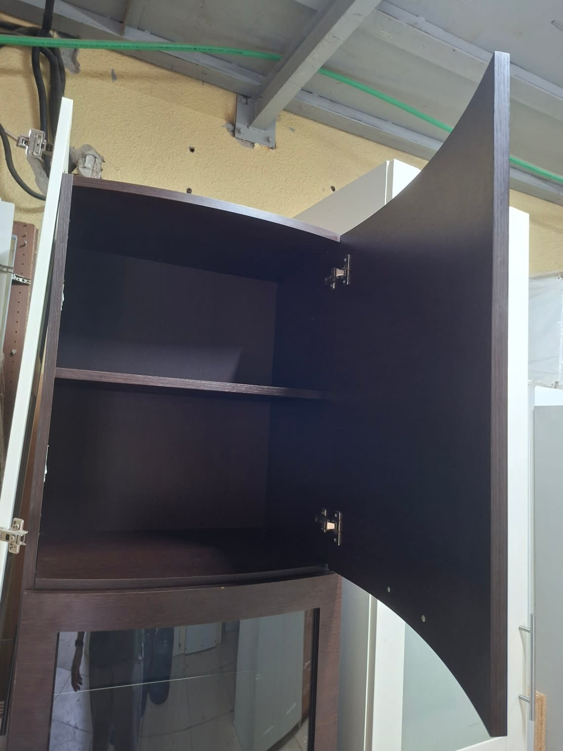 Tall Display Cabinet with Glass Door 2