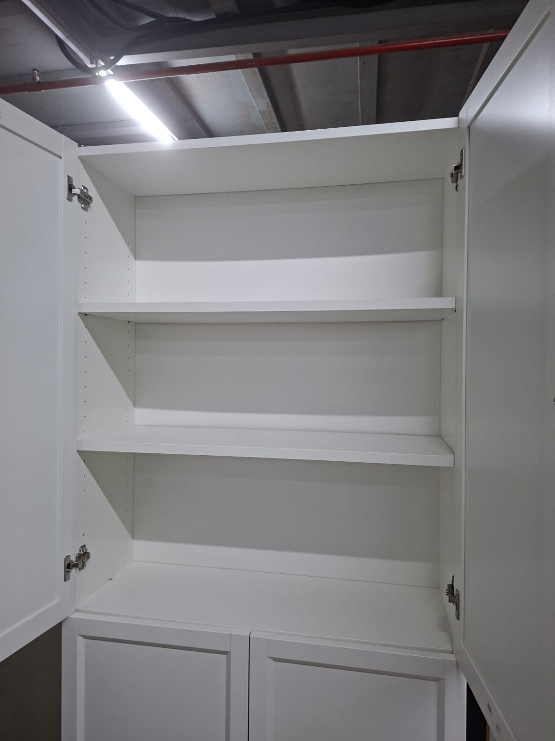 4-Door Storage Cabinet with Shelves 2
