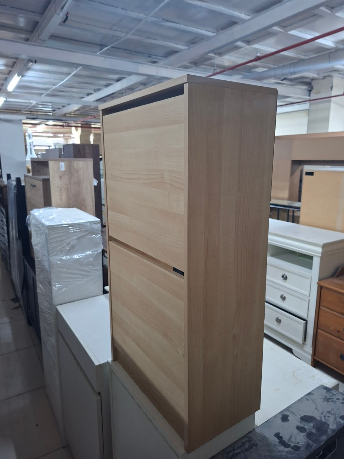 2-Tier Flip-Door Shoe Cabinet 3