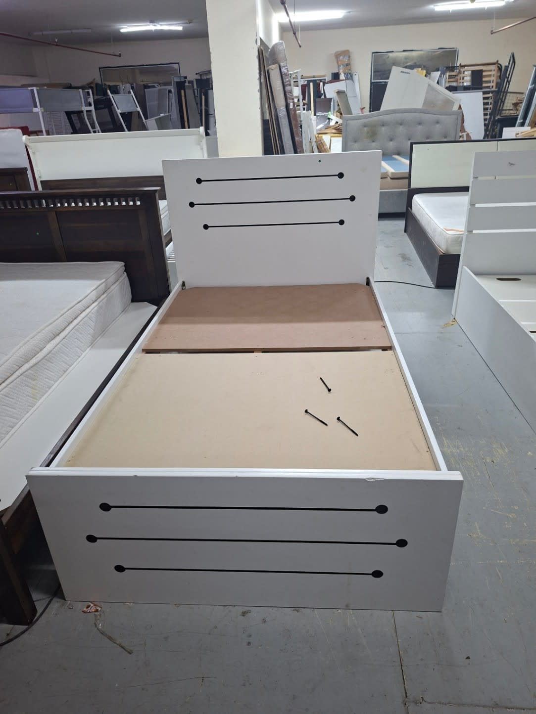Single Bed Frame White