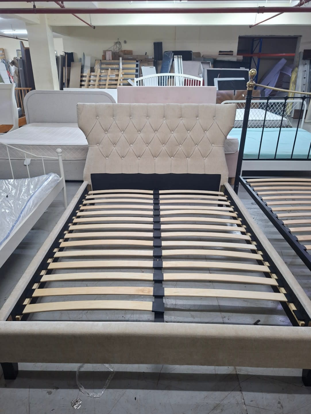 Upholstered Sleigh Bed Frame