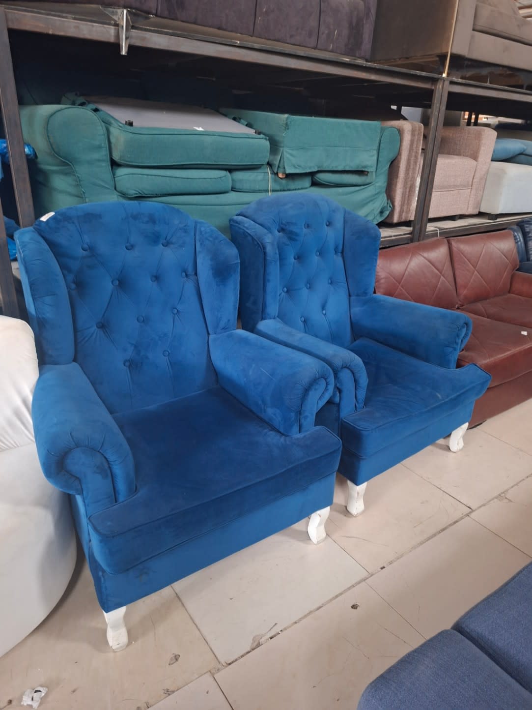 Wingback Accent Chair Pair