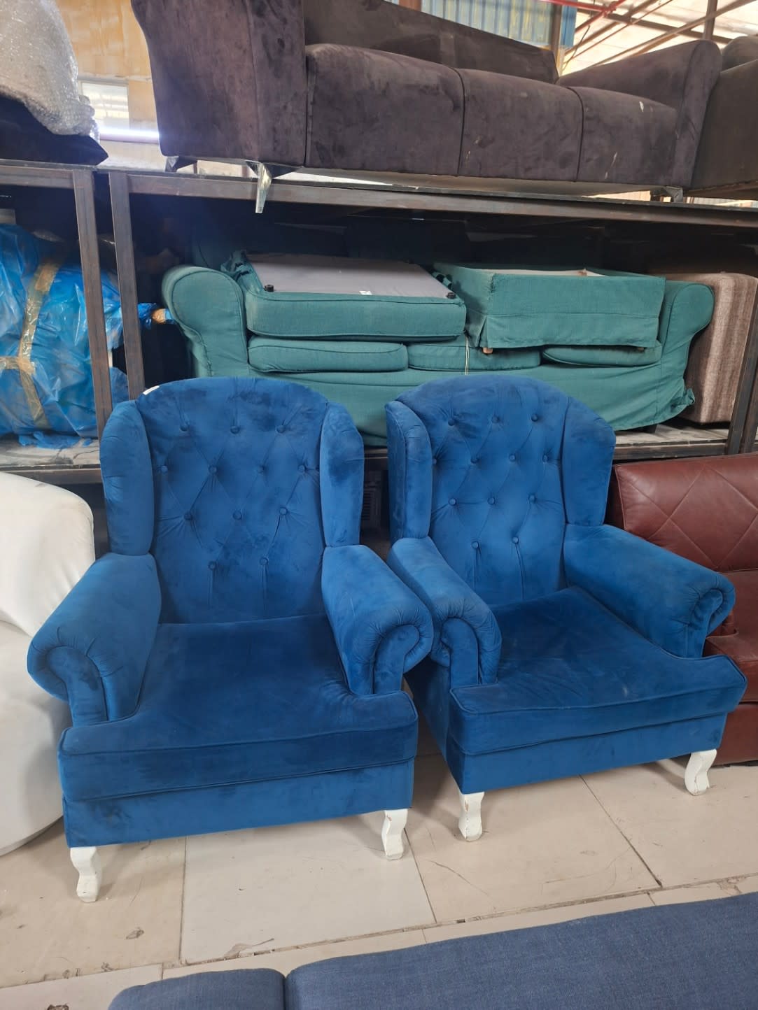 Wingback Accent Chair Pair 2