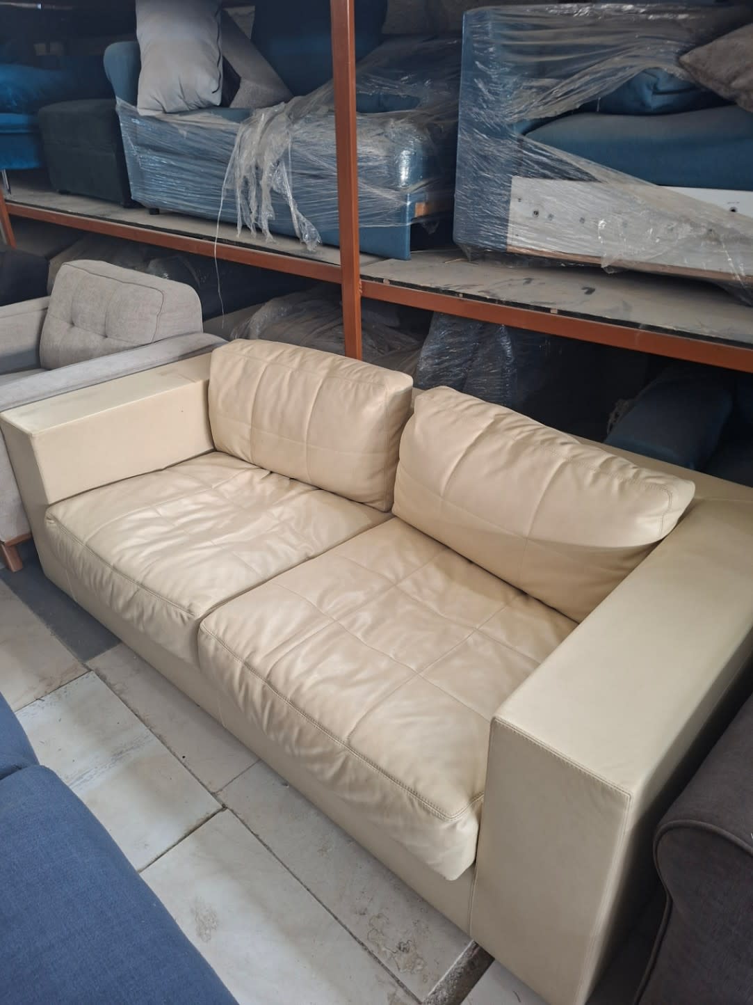3-Seater Leather Sofa