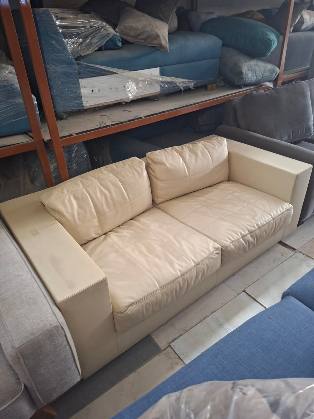 3-Seater Leather Sofa 3