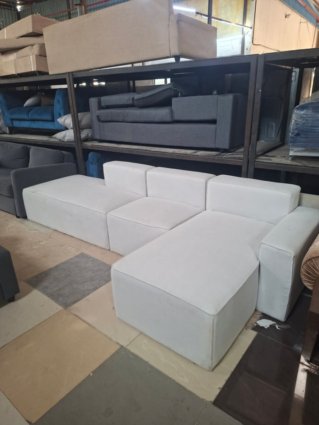 L-Shape Modular Sectional Sofa