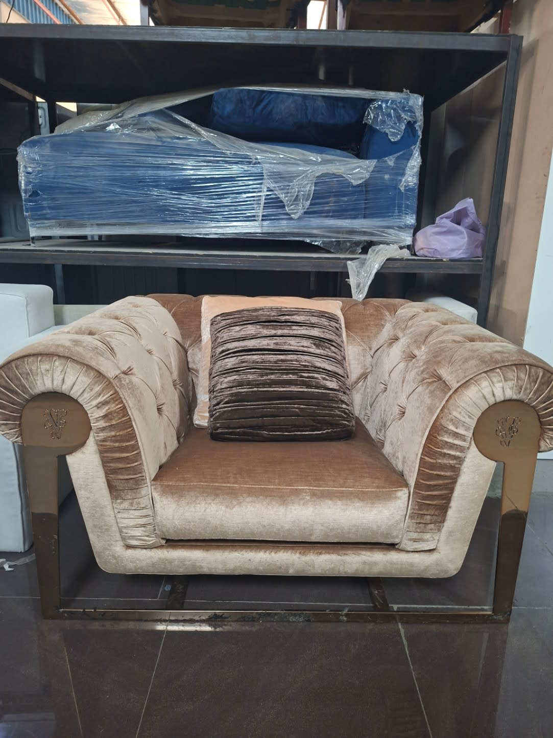 Chesterfield-Style Accent Chair