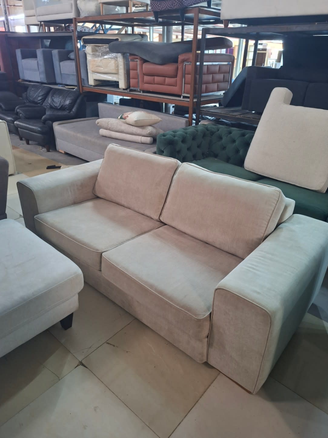 2-Seater Fabric Sofa