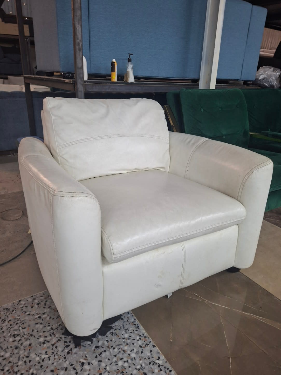 Single Leather Armchair