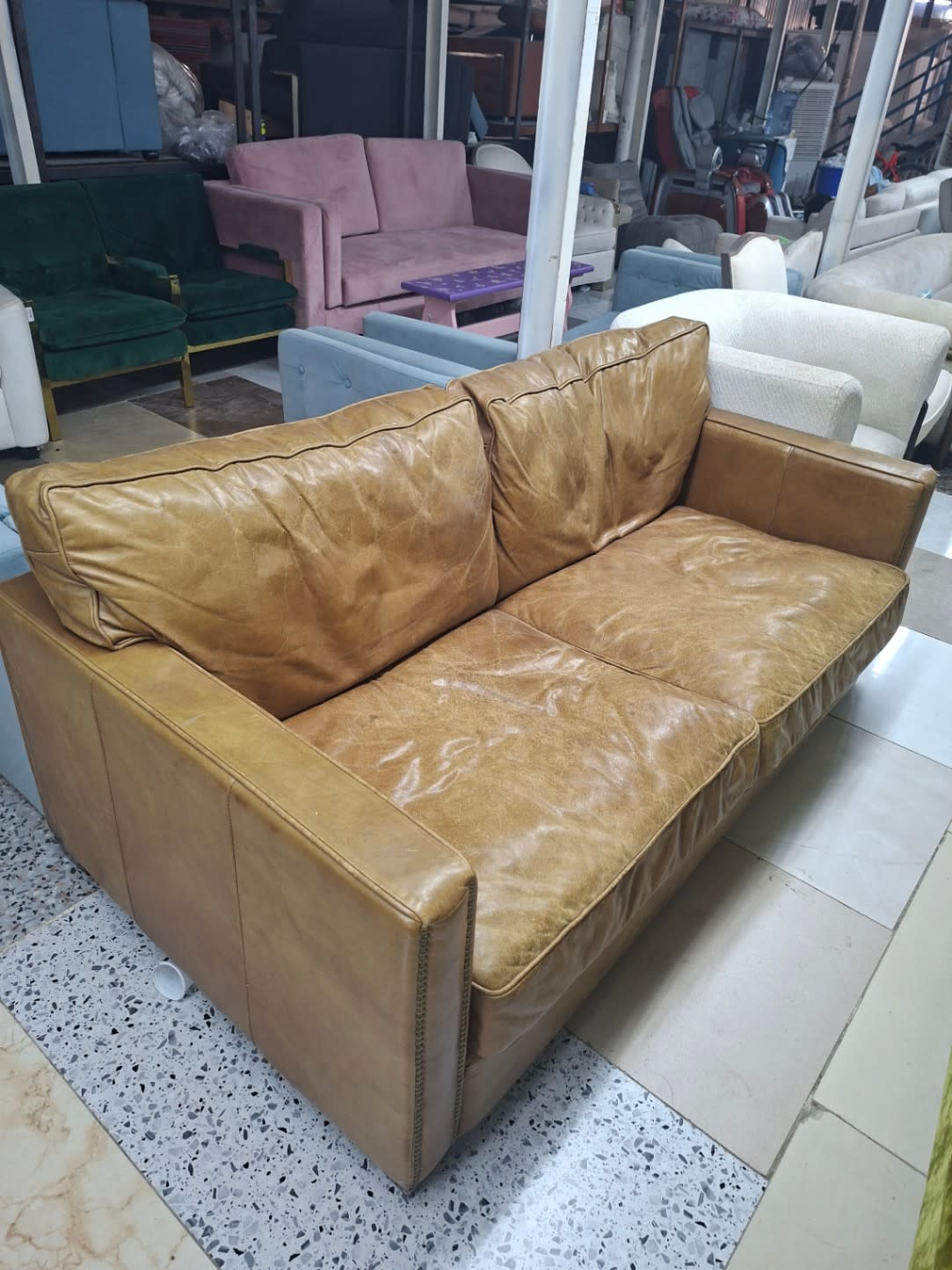 2-Seater Leather Sofa