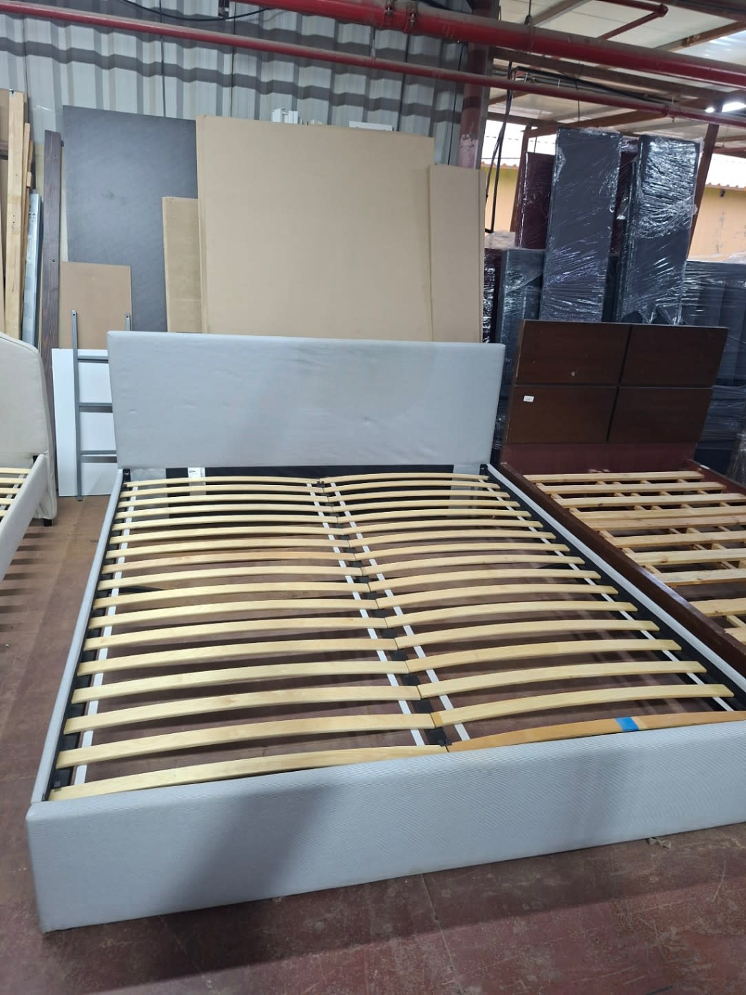 Upholstered Bed Frame with Headboard