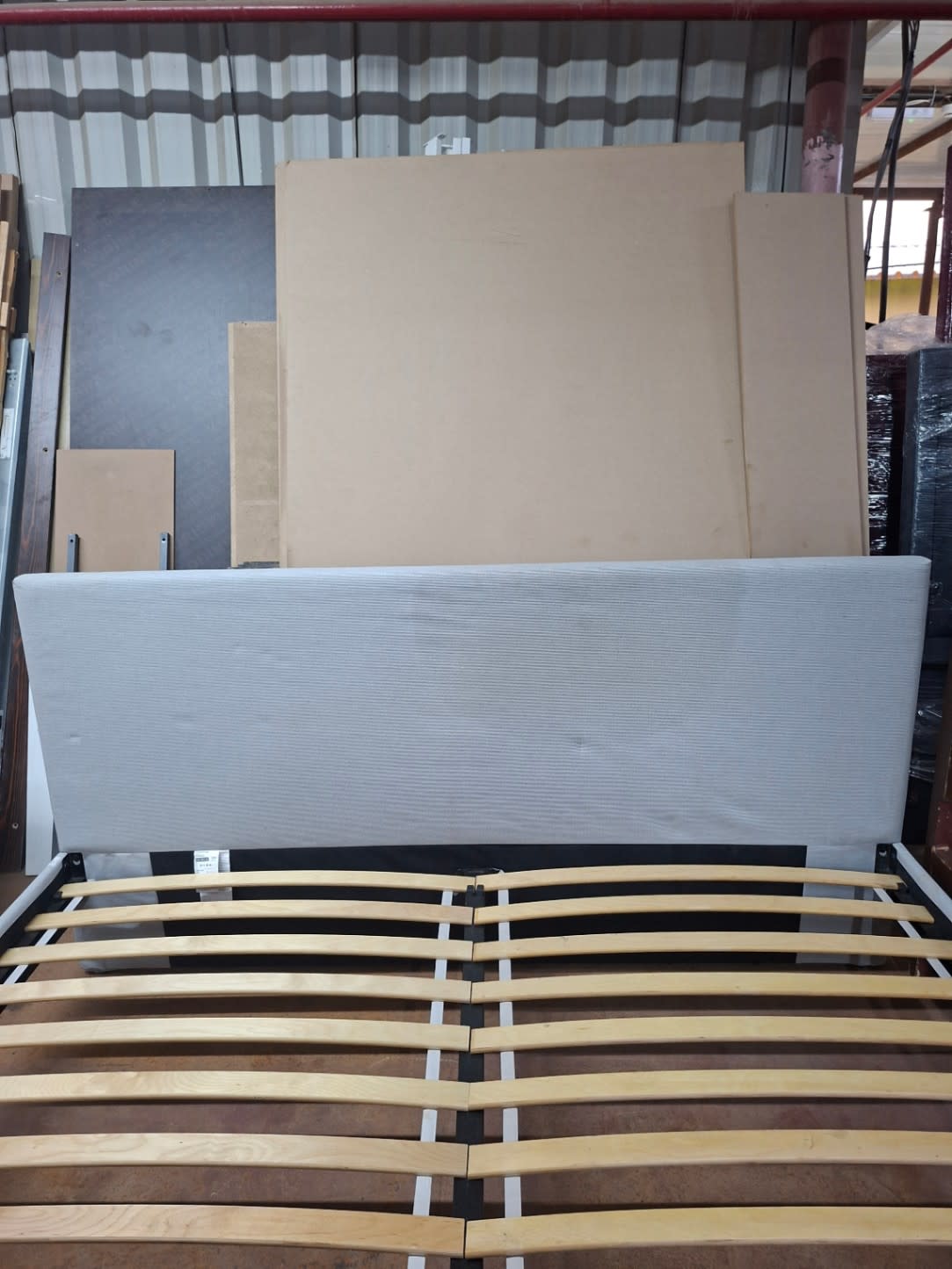 Upholstered Bed Frame with Headboard 3