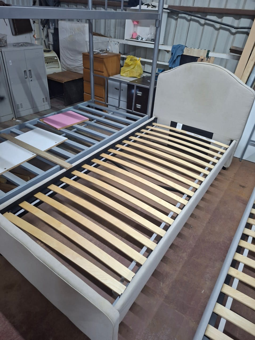 Single Upholstered Bed Frame 2