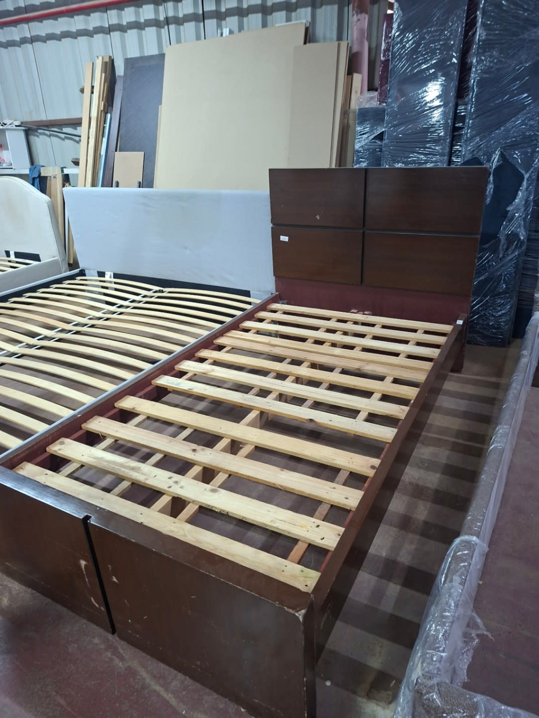 Single Bed Frame with Storage Drawers 2