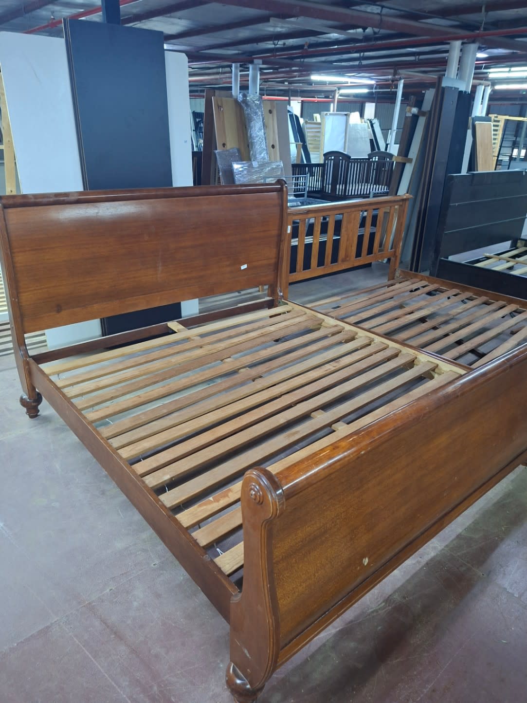 Sleigh Bed Frame 2