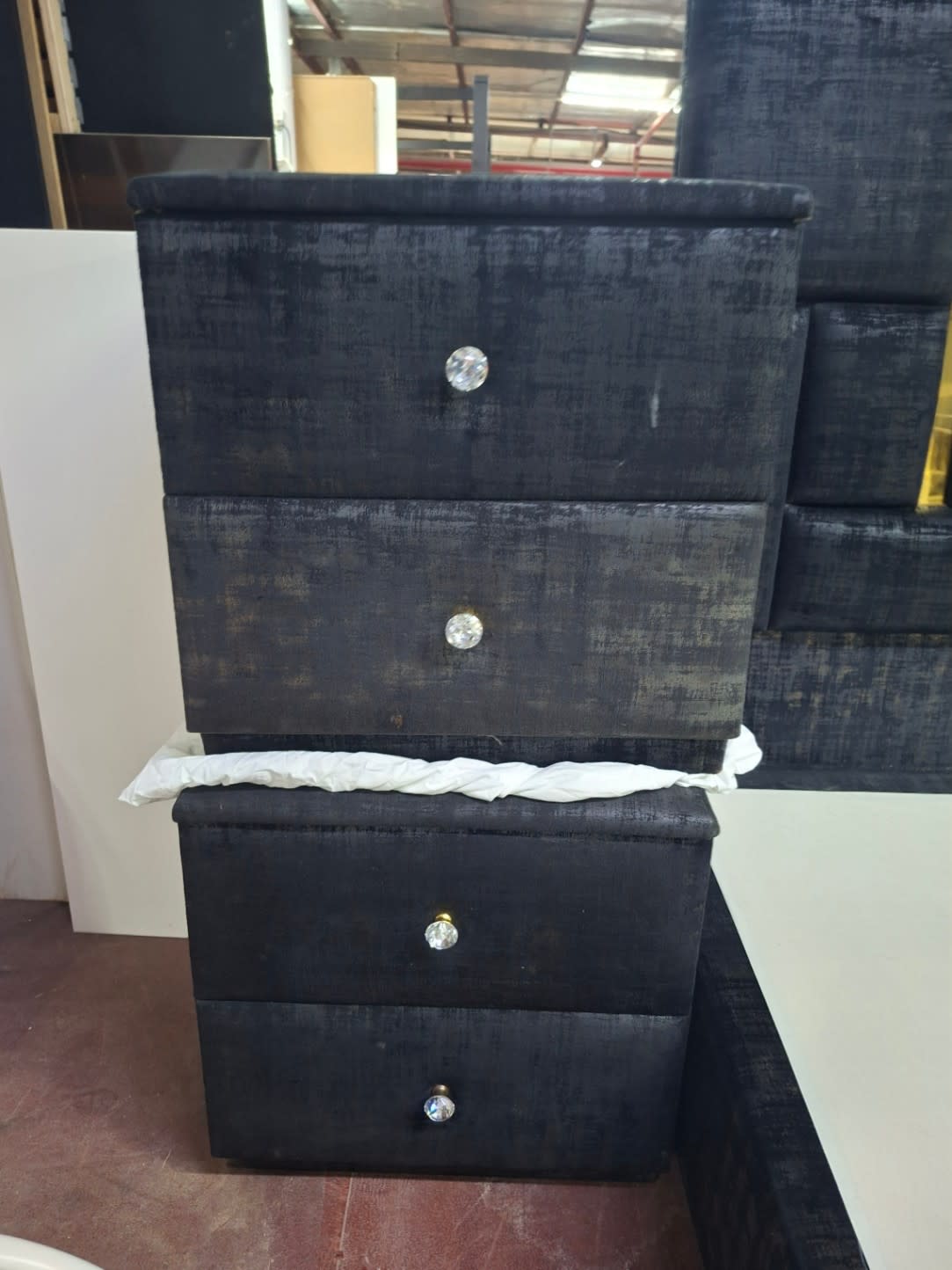 Double Bed Frame with Two Nightstands 2