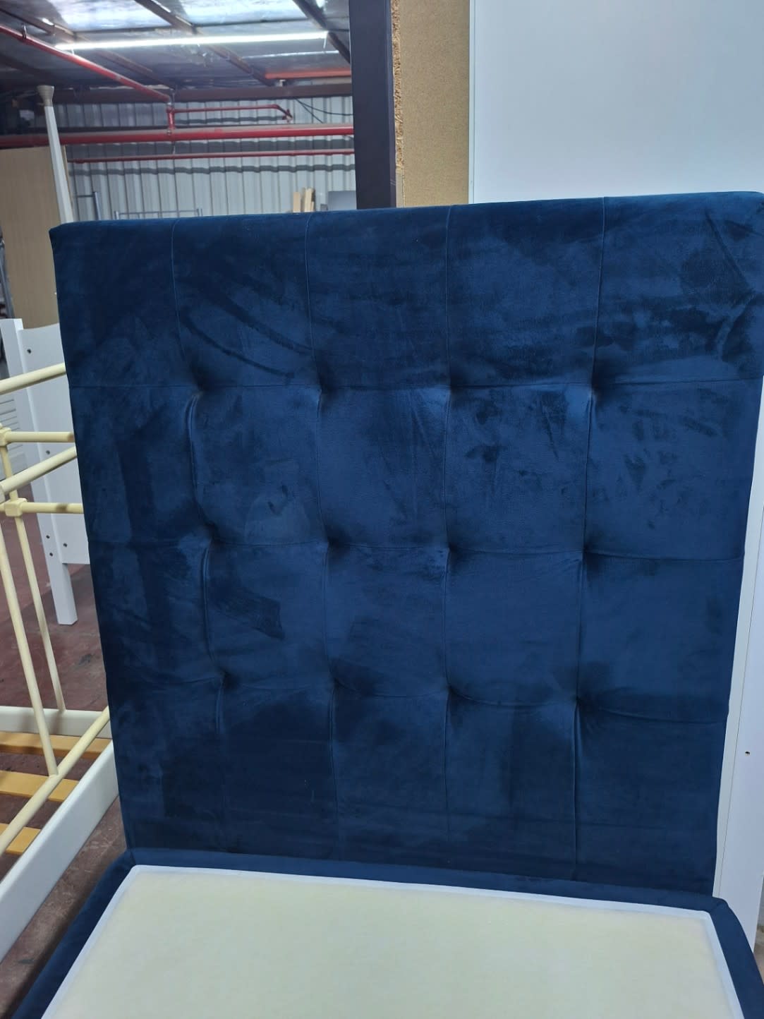 Single Bed Frame with Upholstered Headboard 3