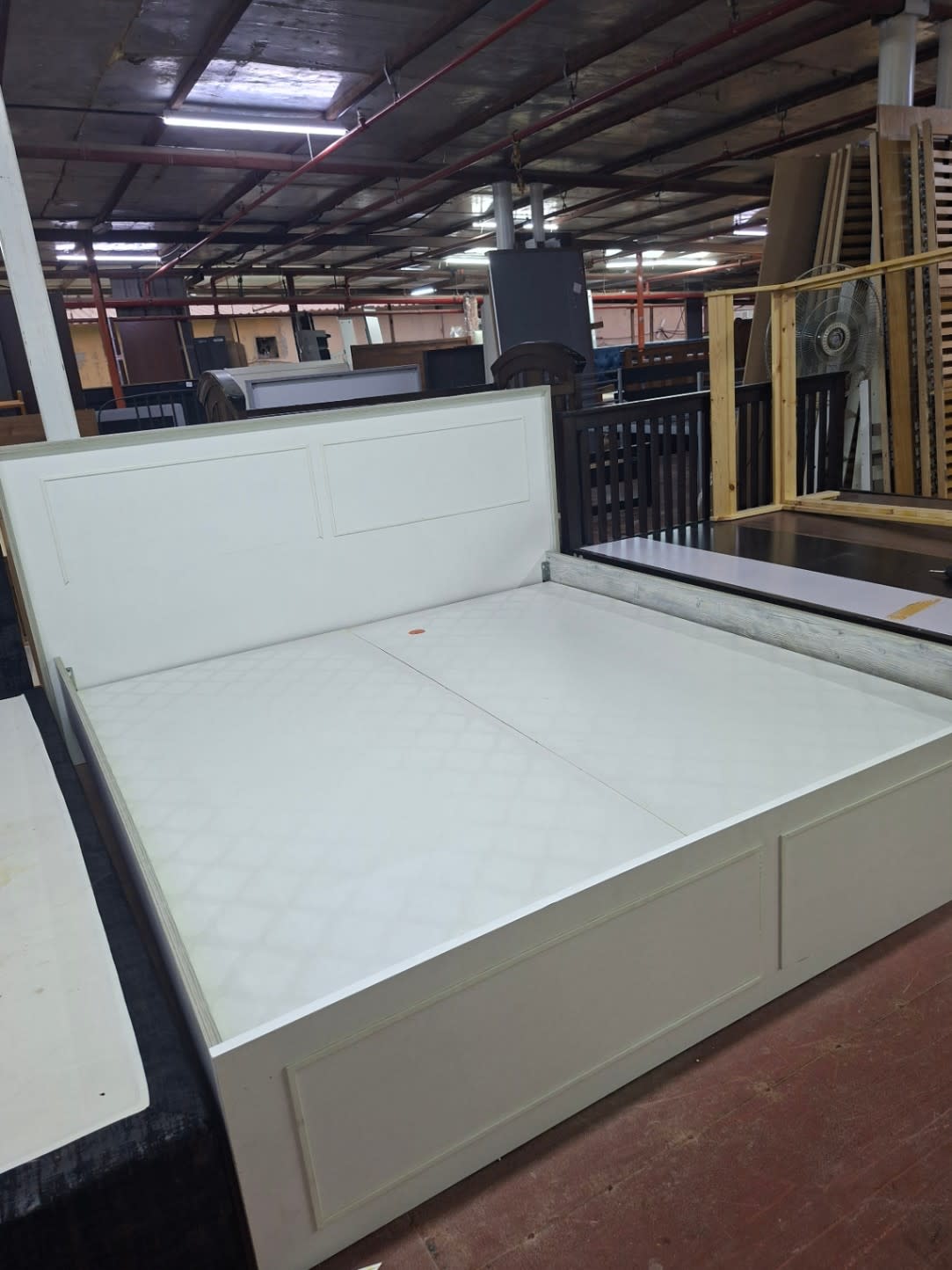 King Bed Frame with Storage Base 2