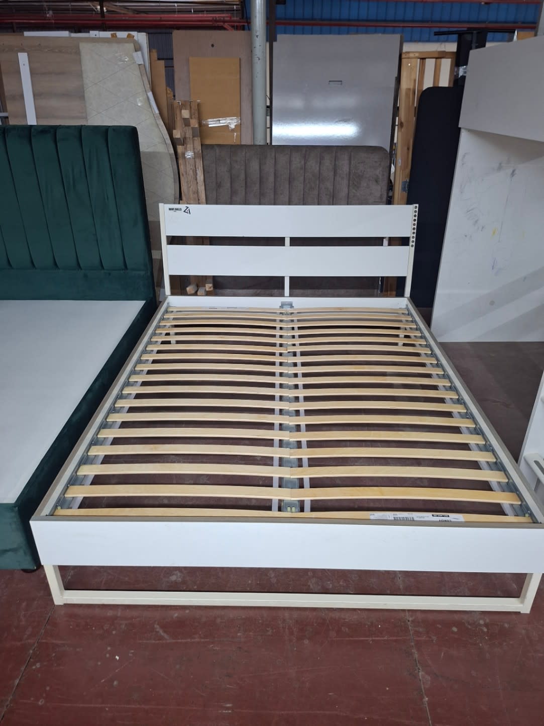 Queen Bed Frame White 2