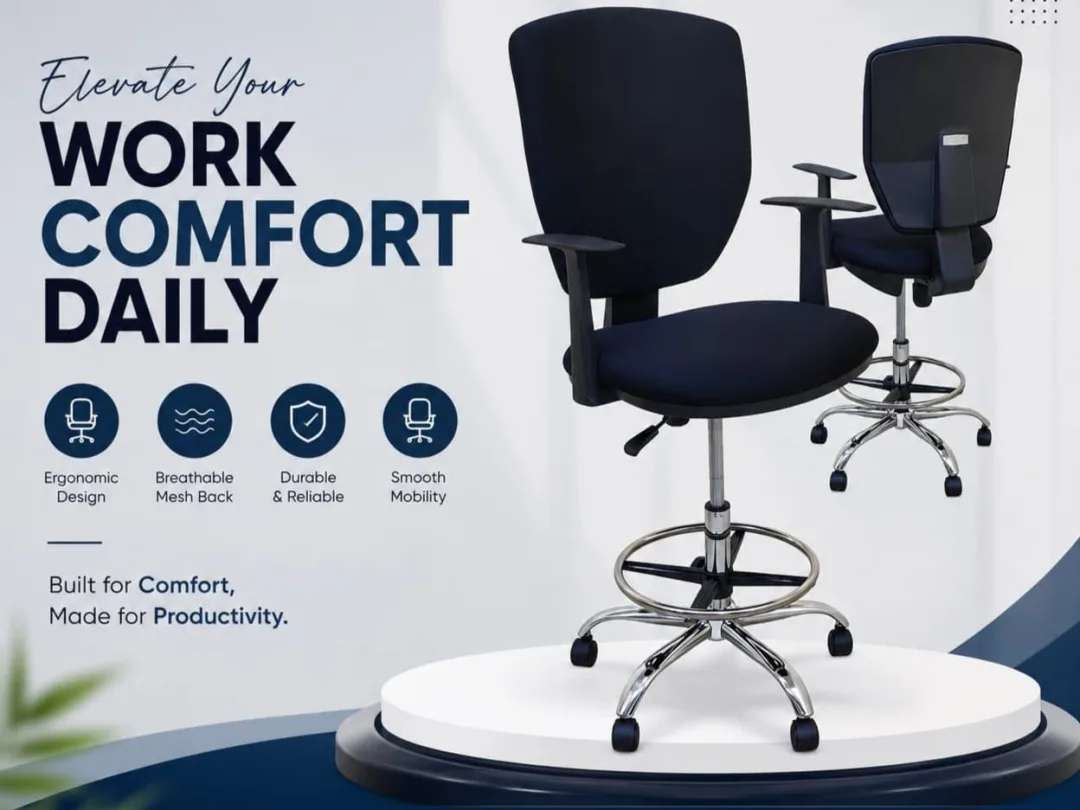 Ergonomic Drafting Office Chair NEW 2
