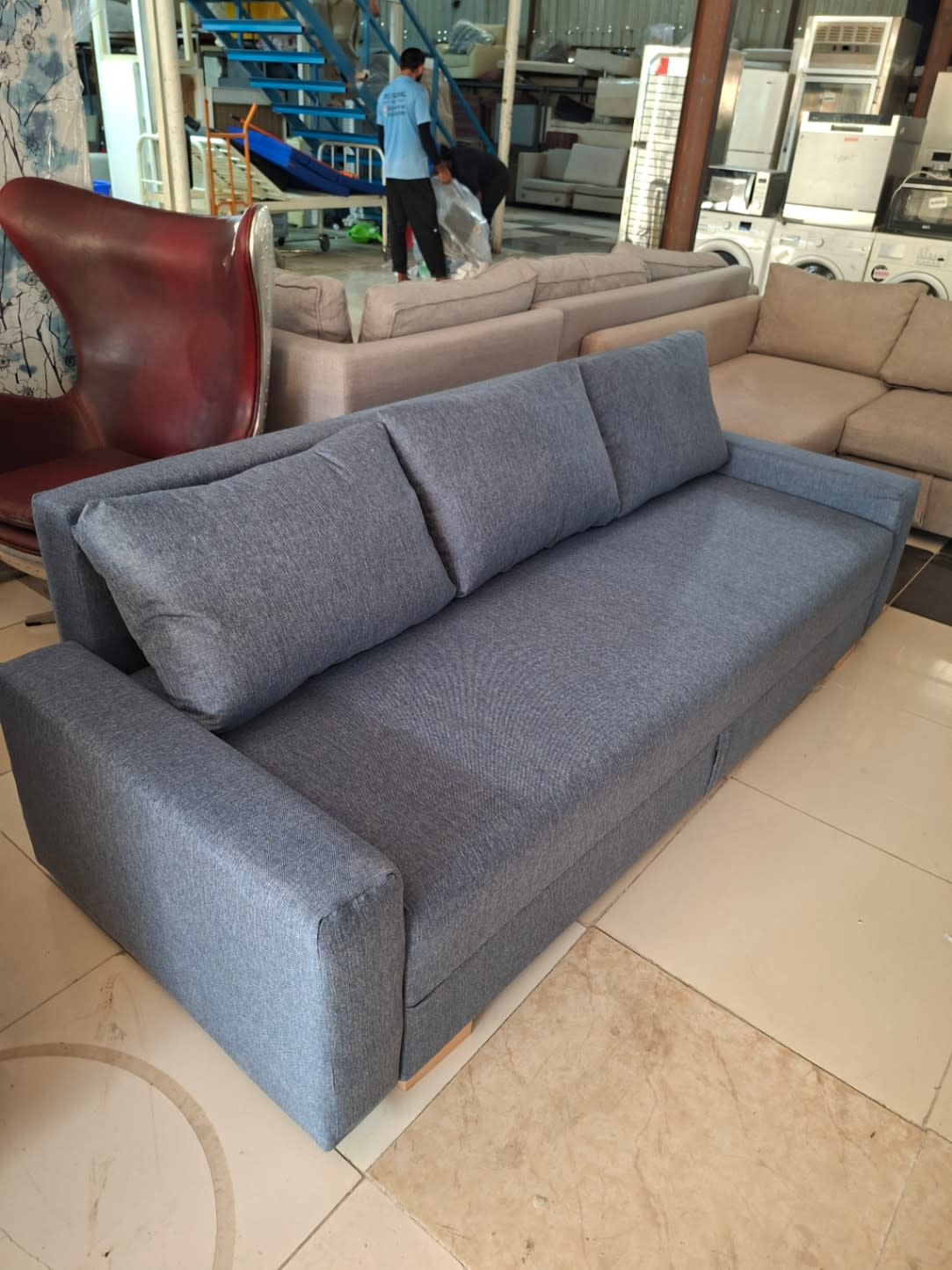 3-Seater Sofa Bed with Storage NEW