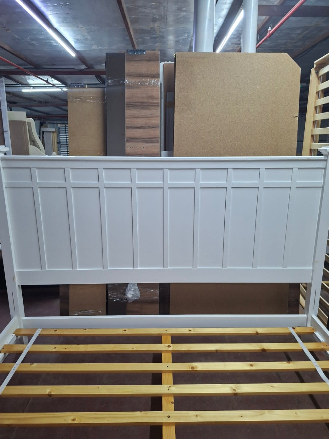 Queen Bed Frame White 2
