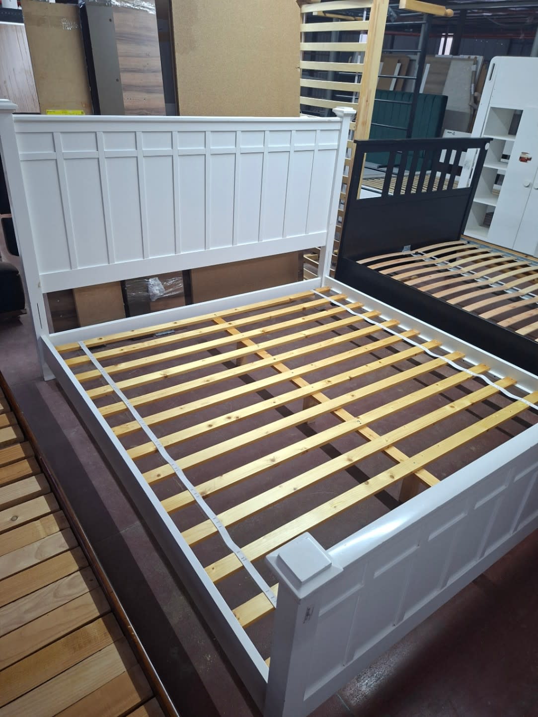 Queen Bed Frame White 3