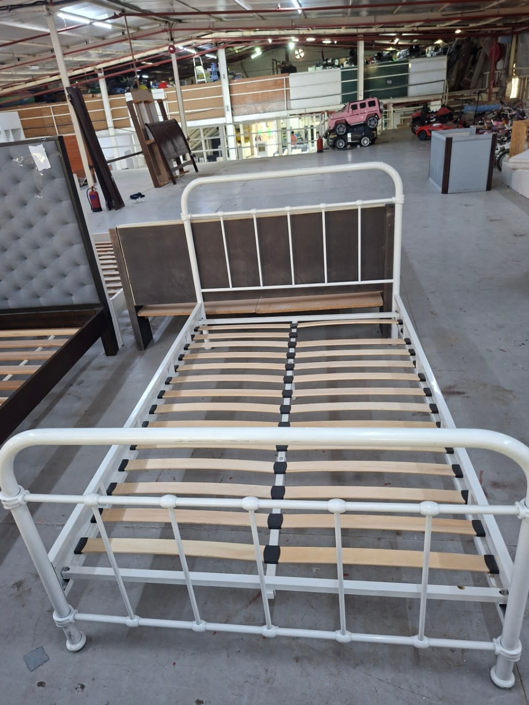 Metal Bed Frame White