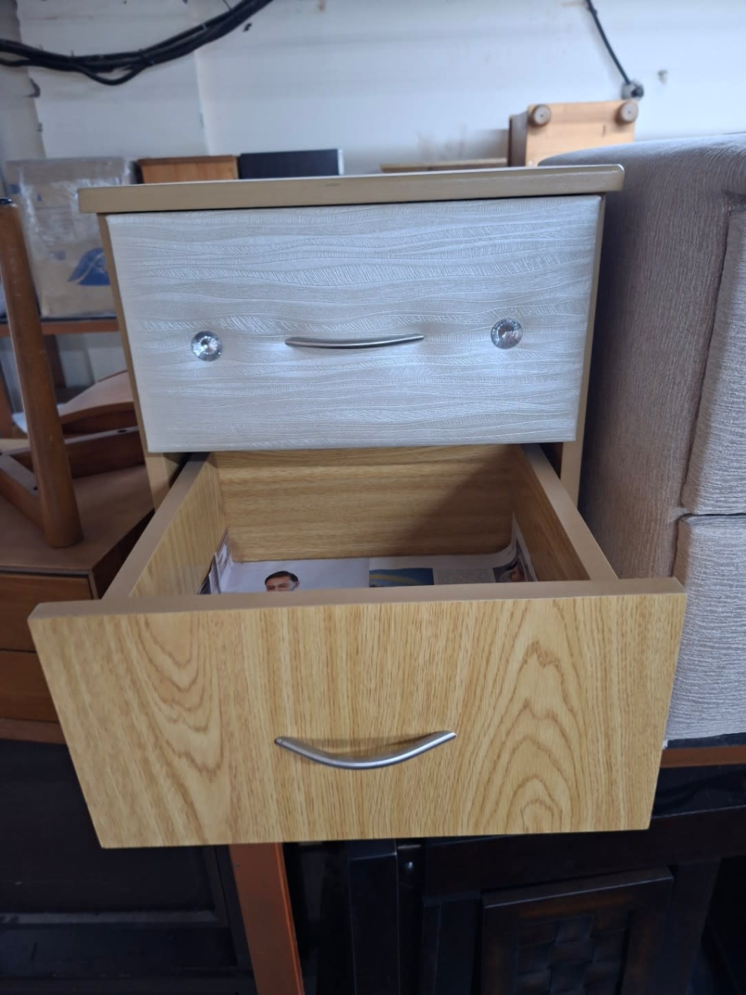 2-Drawer Bedside Table 2