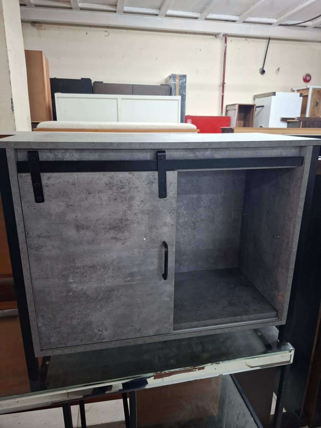 Industrial Storage Cabinet with Sliding Barn Door 2