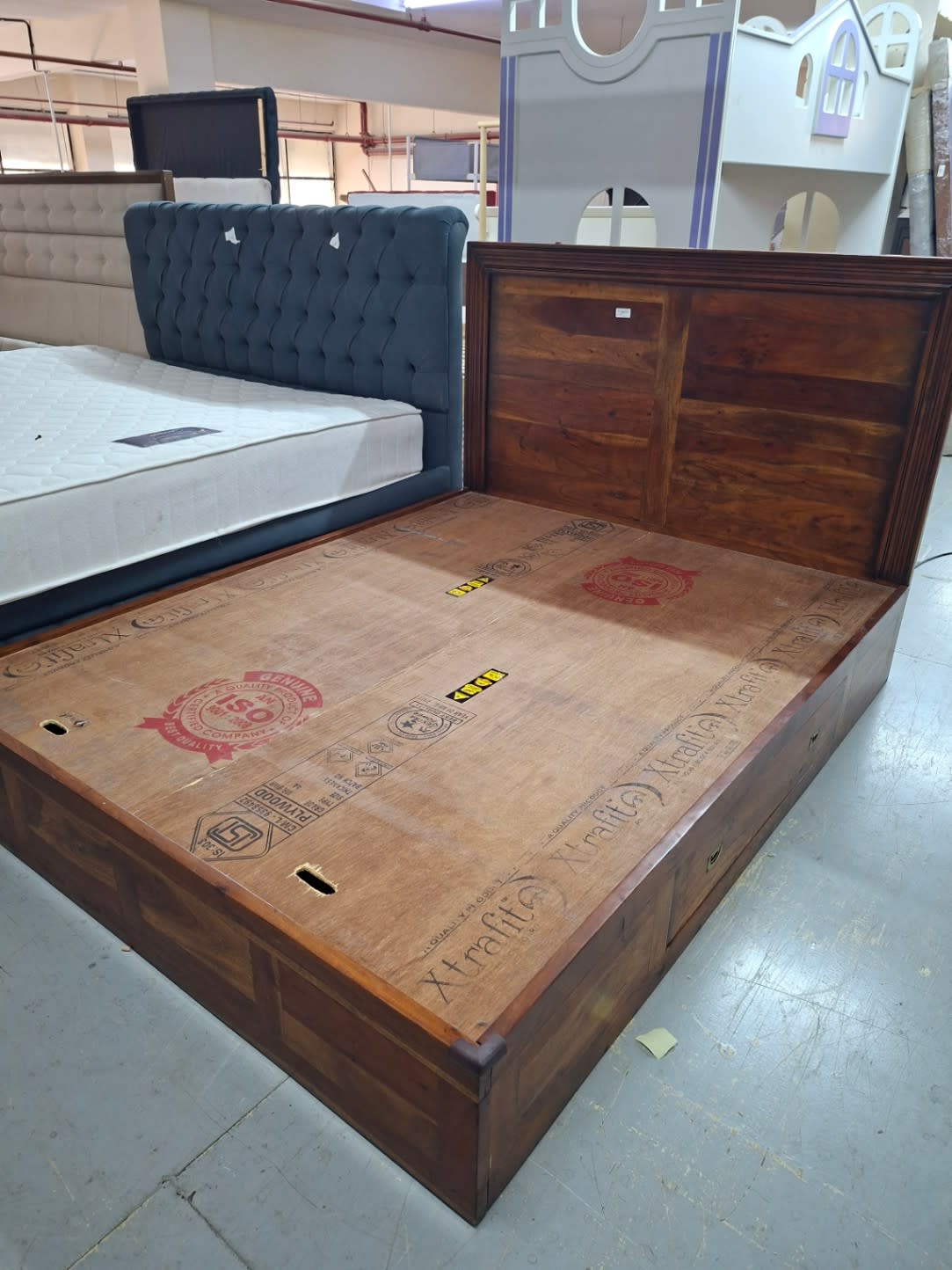 Double Bed Frame with Storage Base 2