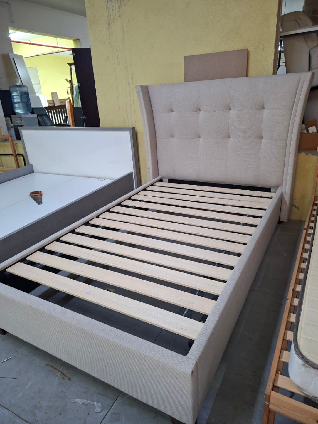 Upholstered Wingback Bed Frame 2