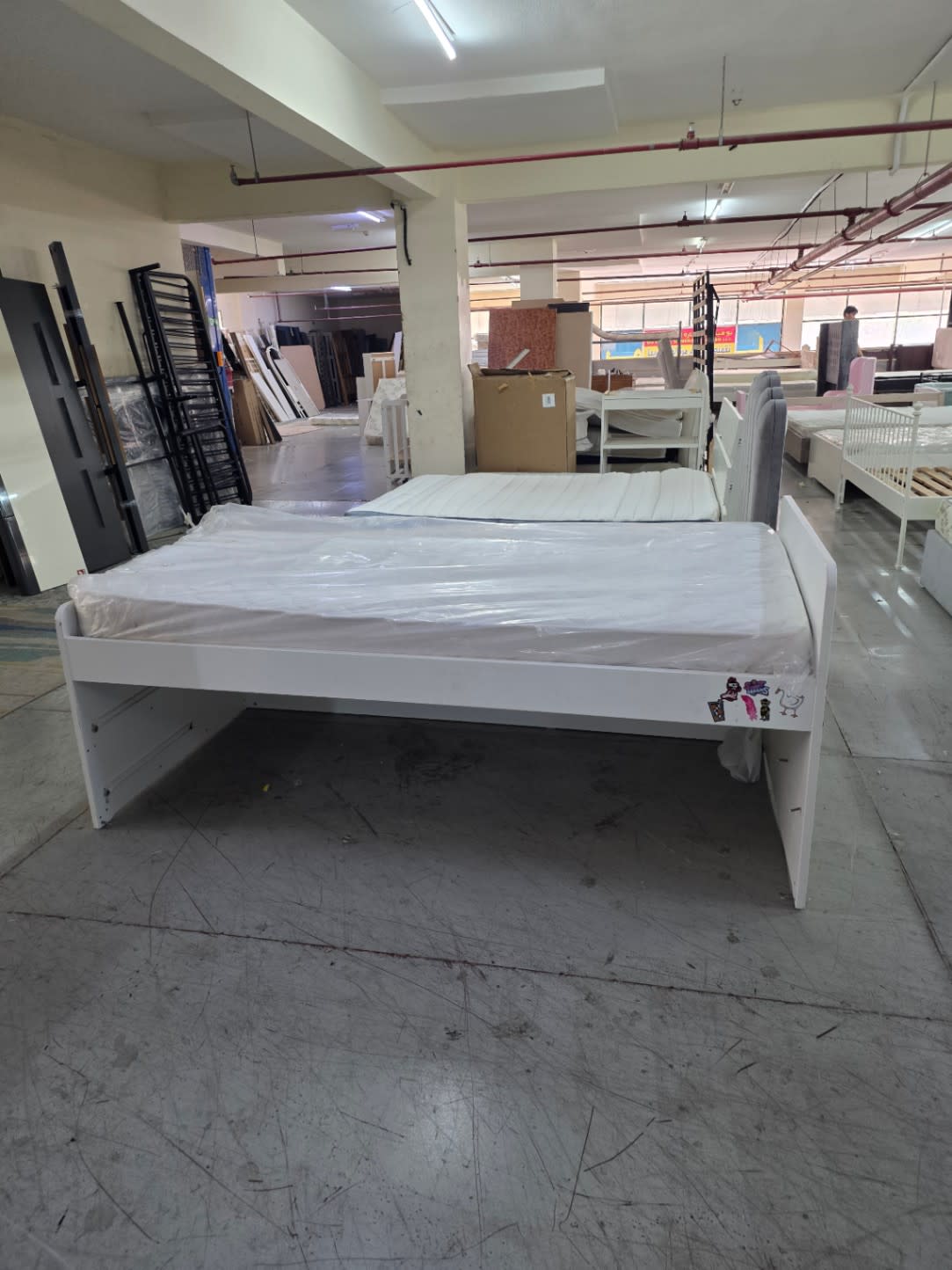 Single Bed Frame with Mattress 3