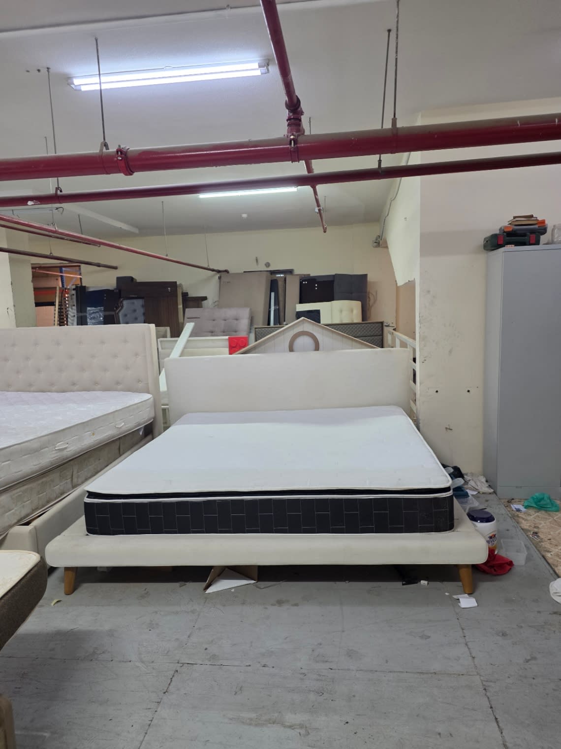 King Bed Frame with Mattress 3