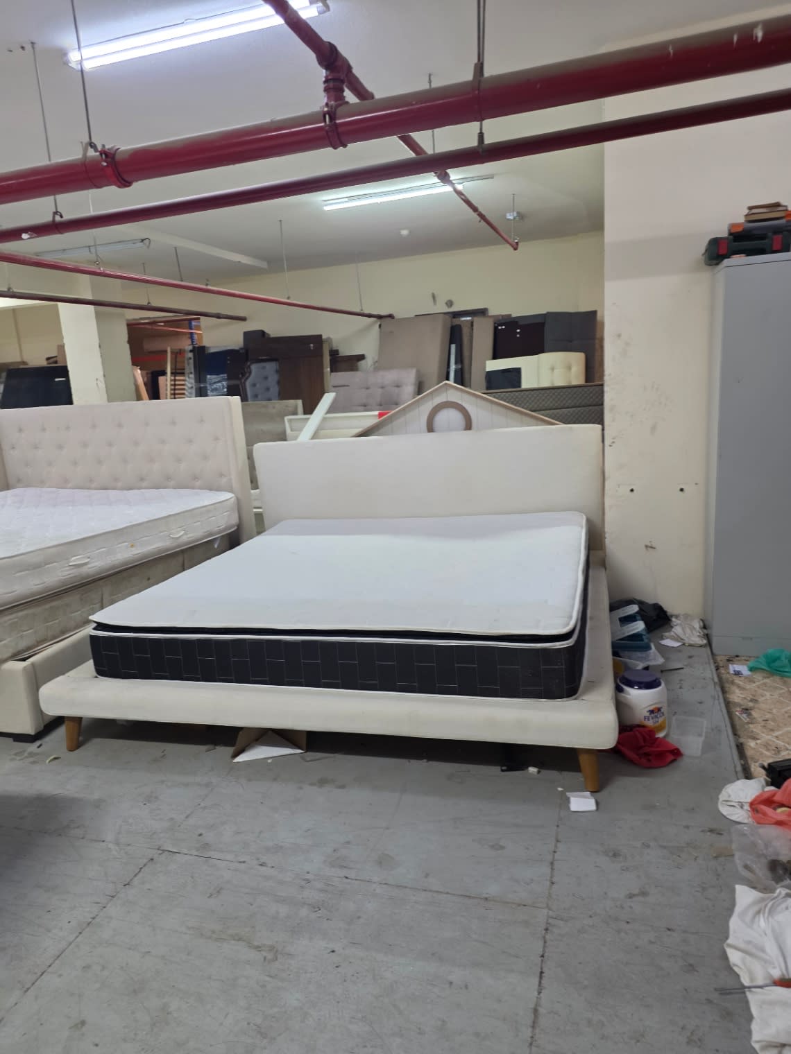 King Bed Frame with Mattress