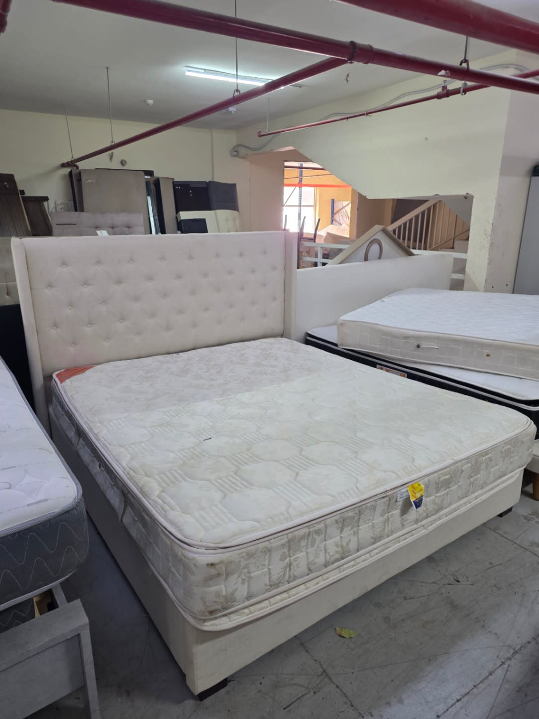 King Bed Frame with Storage and Mattress 2