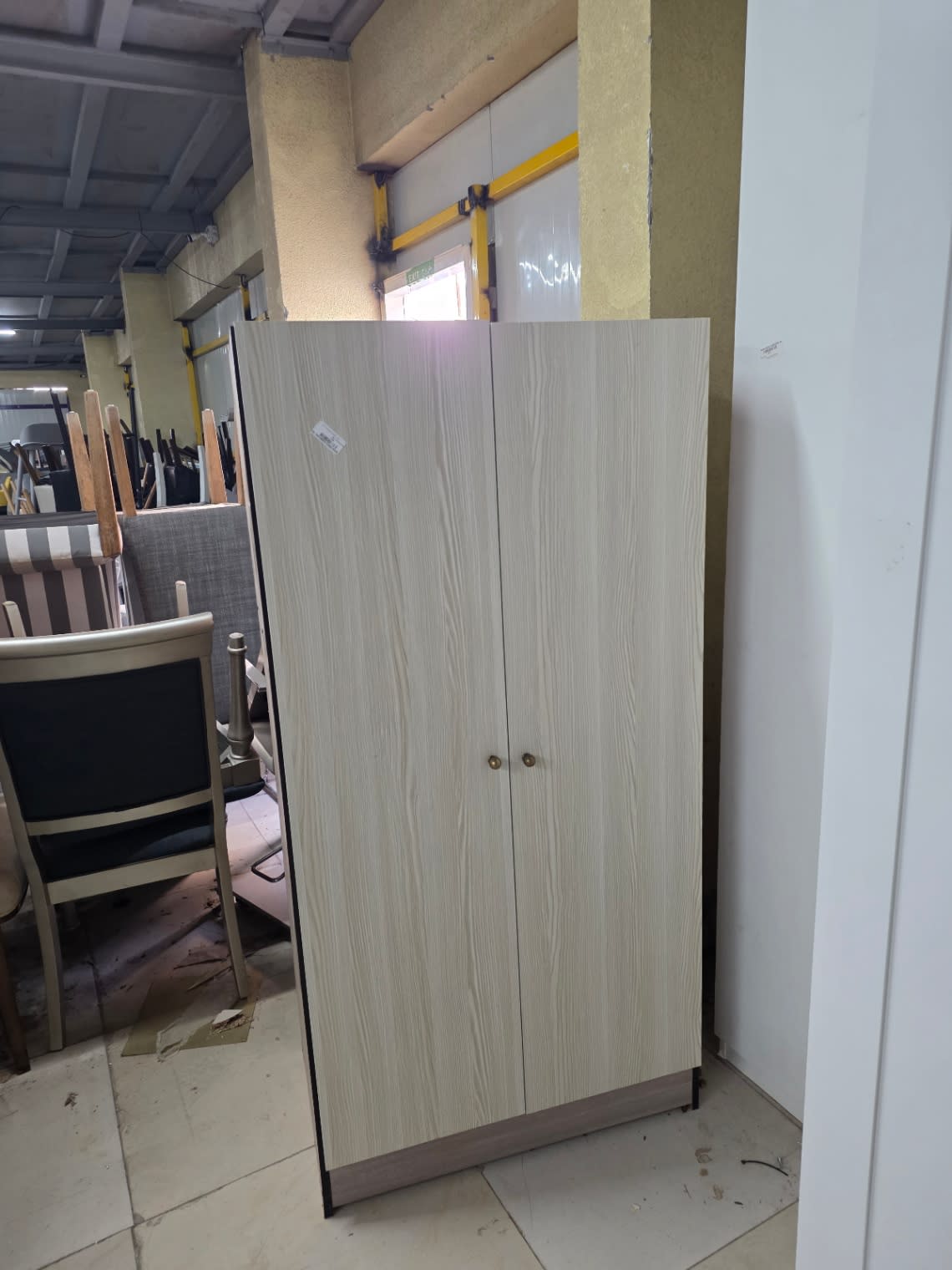 2-Door Storage Cupboard with Shelves 3