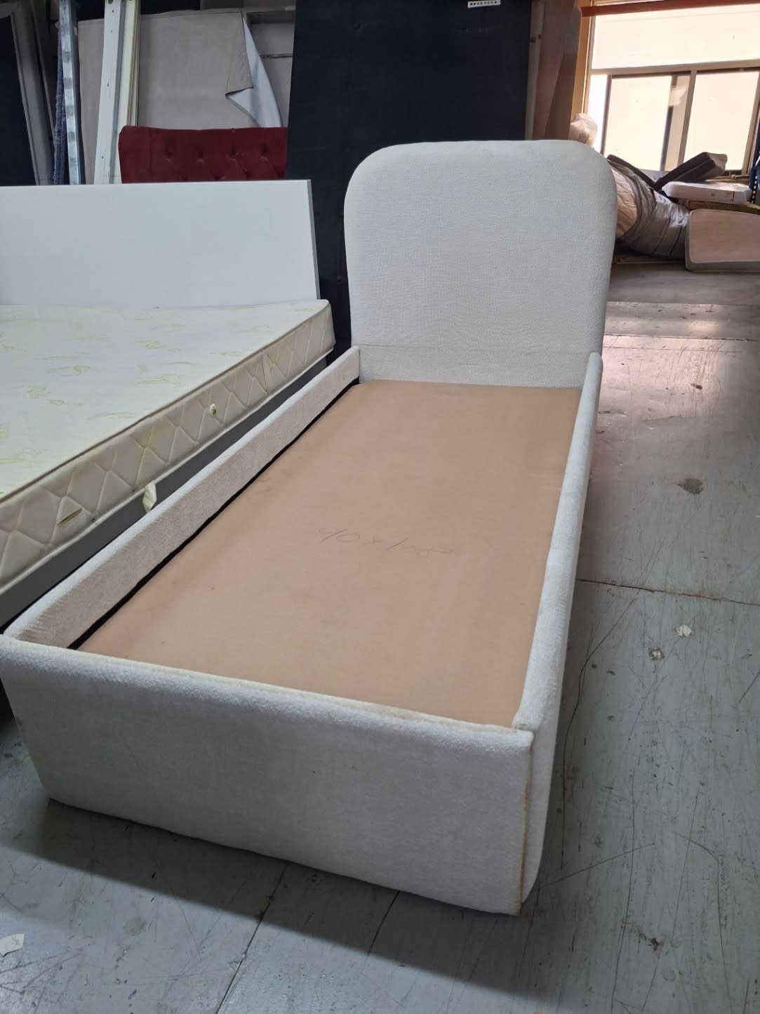 Single Upholstered Bed Frame 2