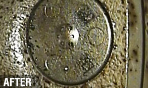 Injector tip after the BG service