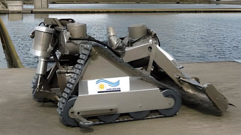 robot para limpiar balsas de riego