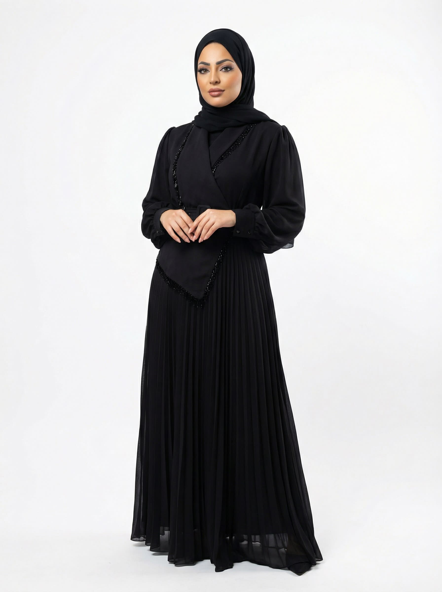 Velina Midnight Pleats